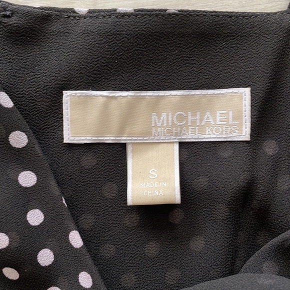 MICHAEL Michael Kors Black w/ Cream Polka Dot “Georgette” Jumpsuit - Picture 16 of 16